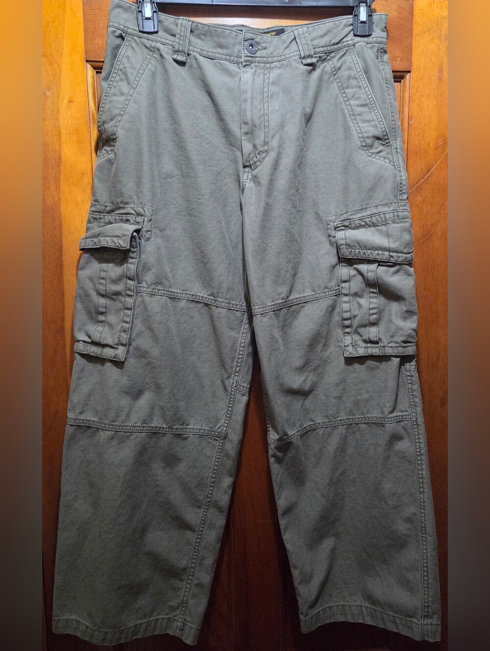 Vintage Y2K Old Navy Surplus Cargo Pants Mens 33x30 Green Baggy Gorpcore/Grunge